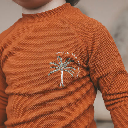 Salted Stories - swim longsleeve - bombay brown