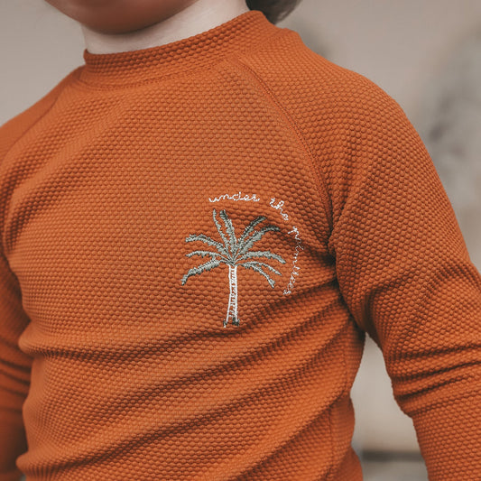 Salted Stories - swim longsleeve - bombay brown