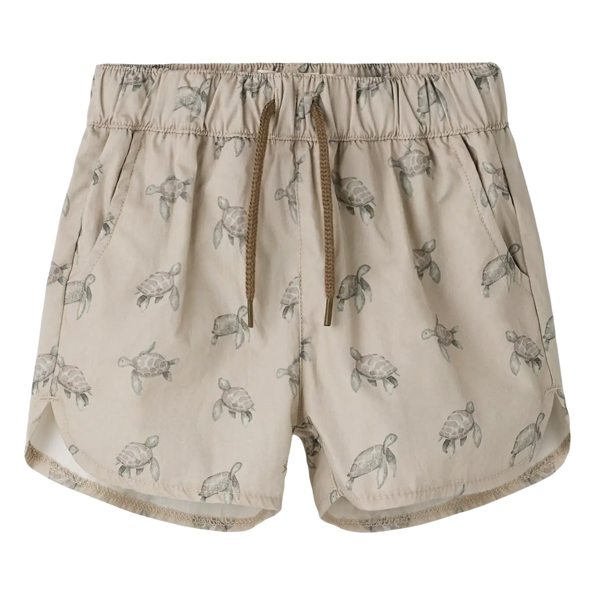 Lil'Atelier - swim shorts turtle - oxford tan