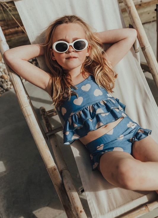 Baje Studio - bikini Ella - blue denim hearts