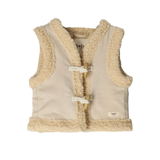 Baje Studio - teddy gilet Syon - crème