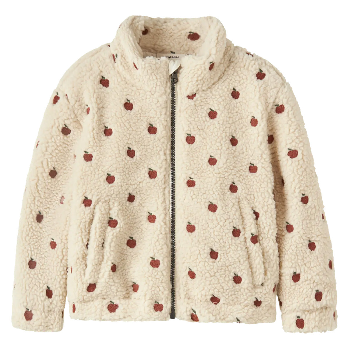 Lil'Atelier - sherpa jacket Sia kid - turtledove apples