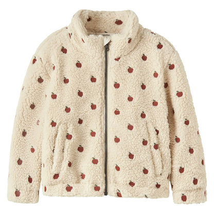 Lil'Atelier - sherpa jacket Sia kid - turtledove apples