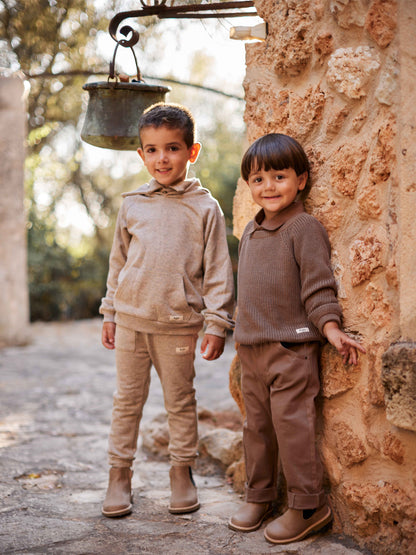 Baje Studio - knitted sweater Thun - brown cacao