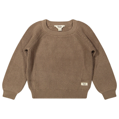 Baje Studio - knitted sweater Thun - brown cacao