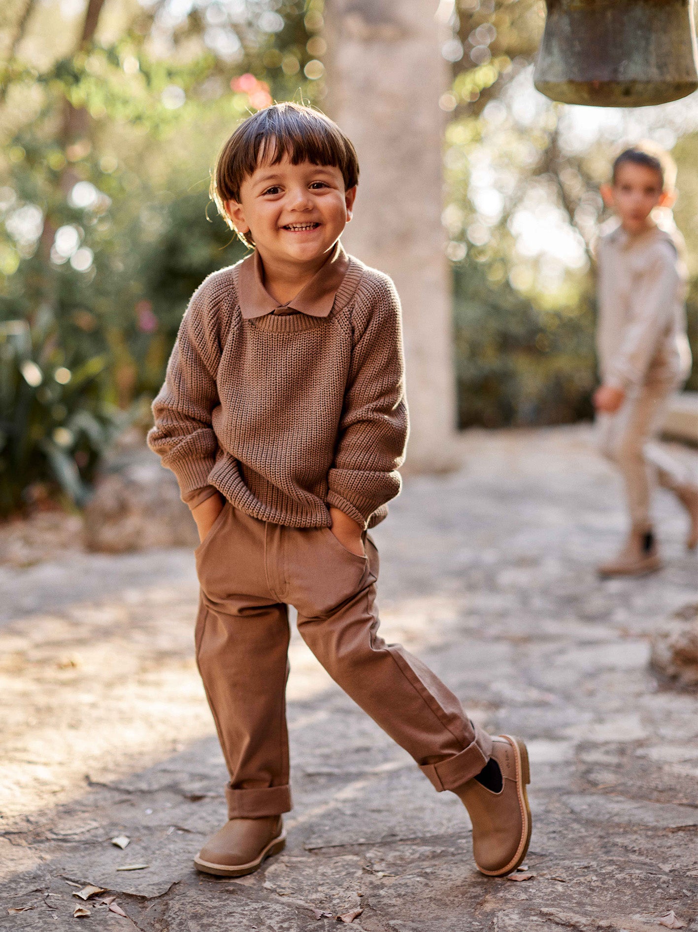 Baje Studio - knitted sweater Thun - brown cacao