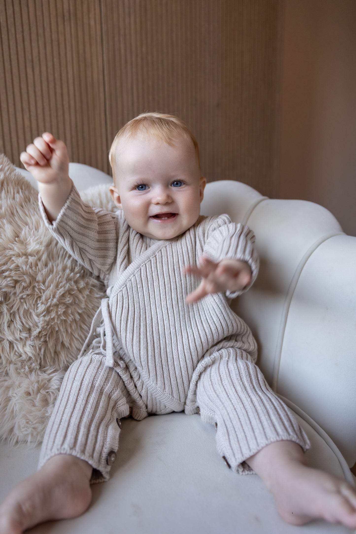 Two You Label - knitted jumpsuit Charley - oat