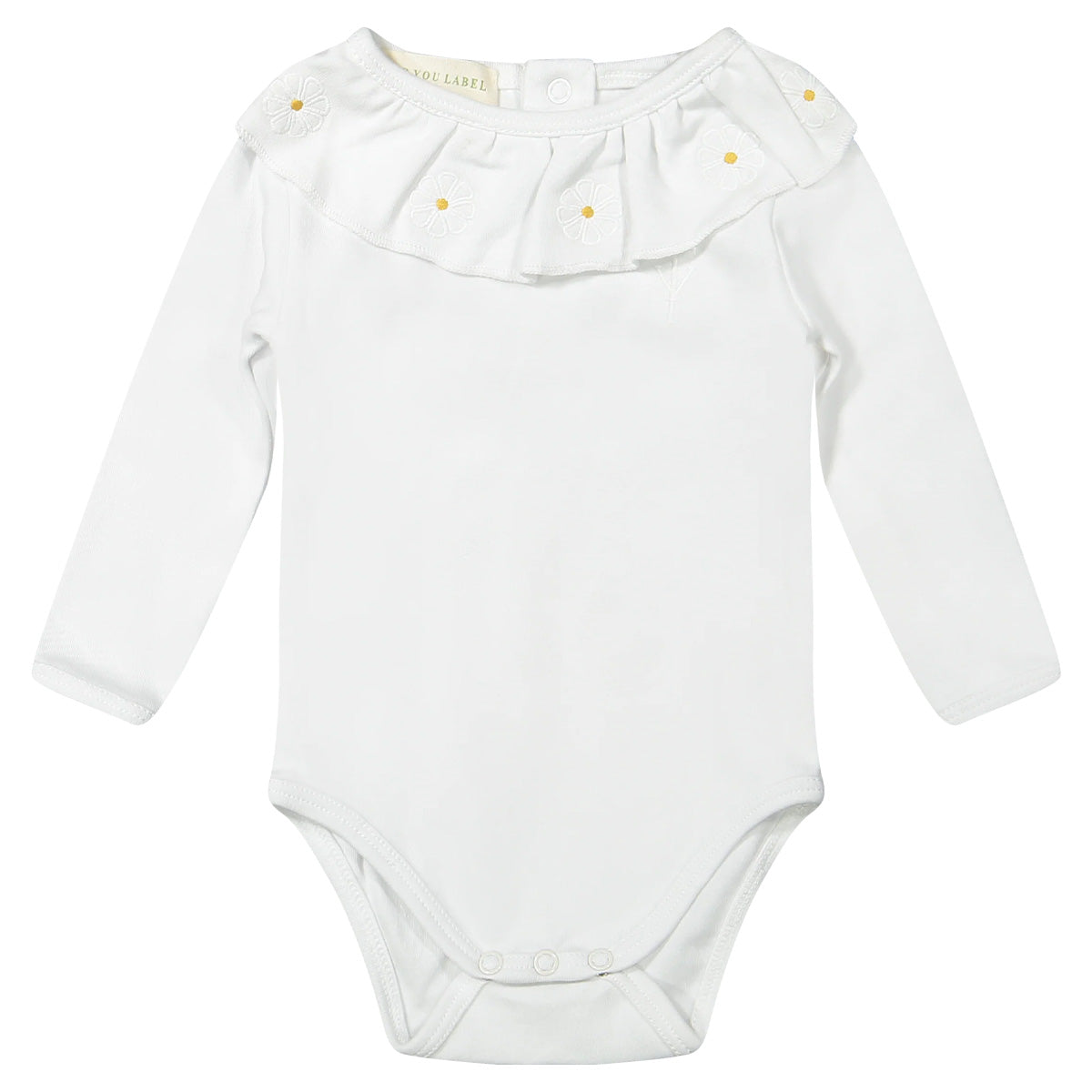 Two You Label - flora romper - white