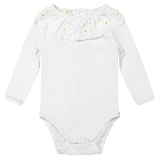 Two You Label - flora romper - white