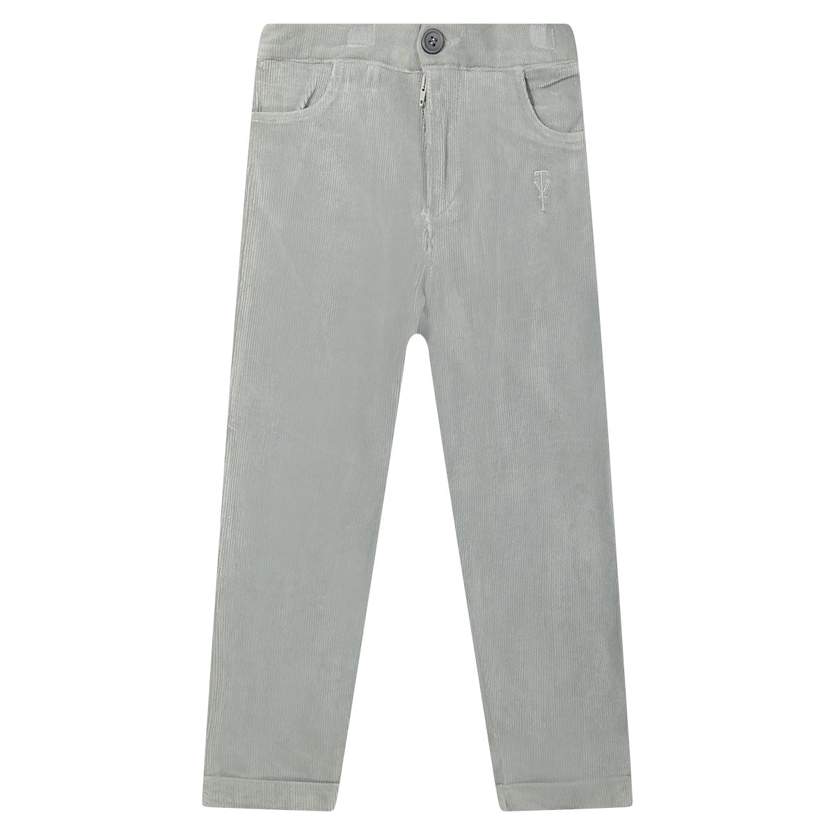 Two You Label - chino Tommy velvet rib - grey