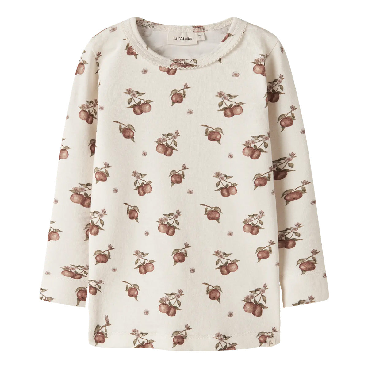 Lil'Atelier - slim fit top apple - turtledove/maple syrup