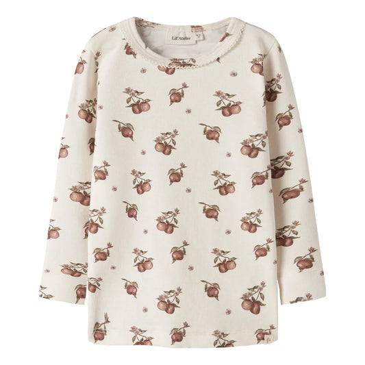 Lil'Atelier - slim fit top apple - turtledove/maple syrup