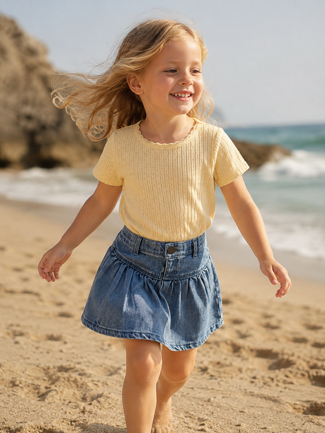 Lil'Atelier - top Haldis - sunlight yellow