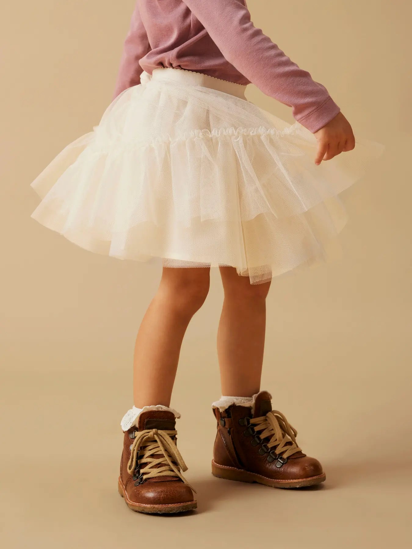 LIl'Atelier - tule skirt - pistachio shell