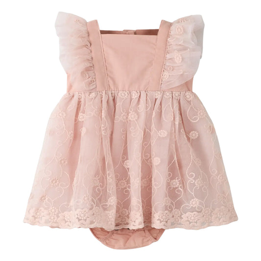 Lil'Atelier - tule body dress - peach whip