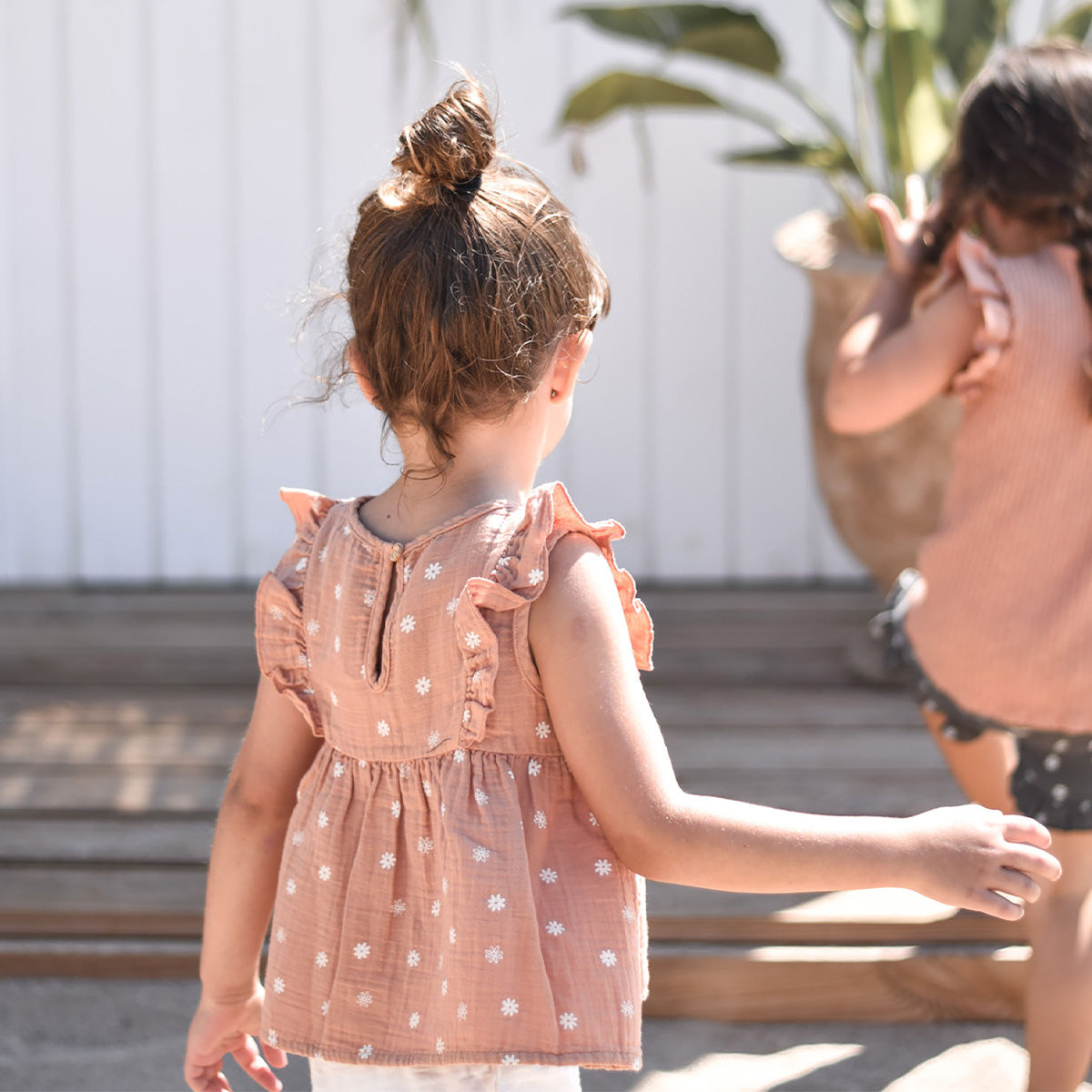 Daisy blouse ~ terracotta