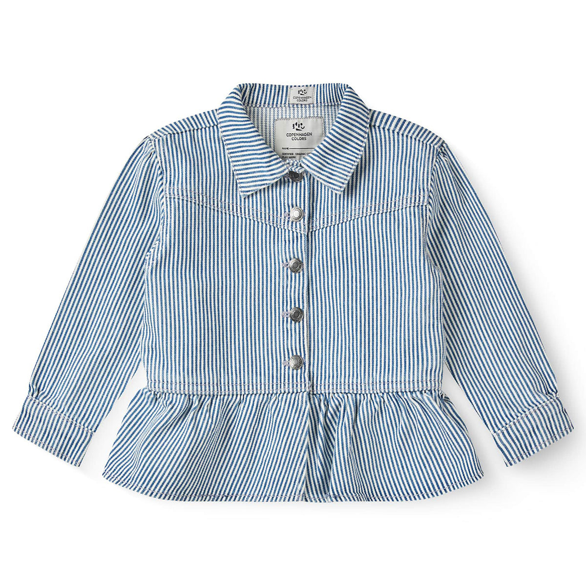 Copenhagen Colors - twill jacket - denim blue stripe