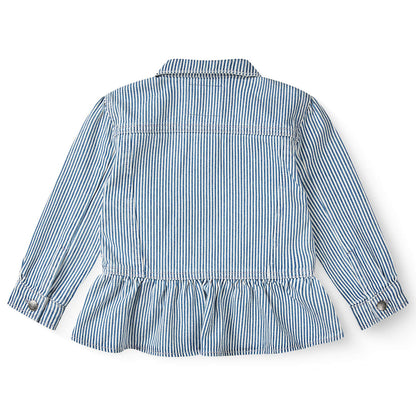 Copenhagen Colors - twill jacket - denim blue stripe