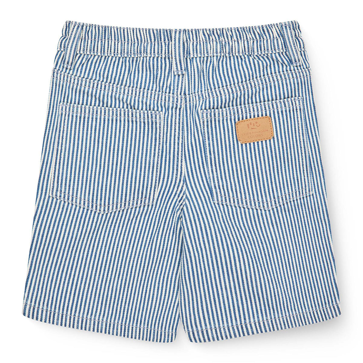 Copenhagen Colors - twill shorts - denim blue stripe