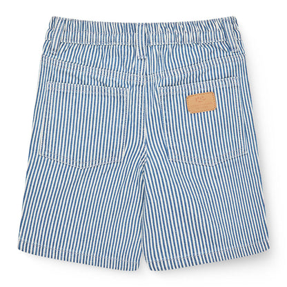 Copenhagen Colors - twill shorts - denim blue stripe
