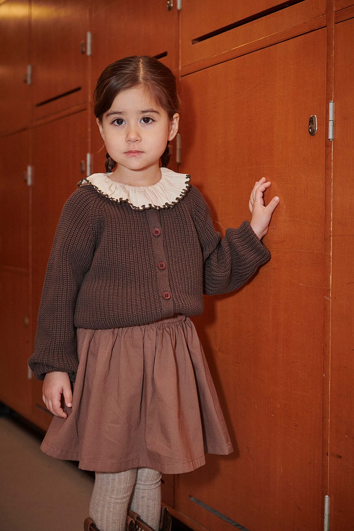 Copenhagen Colors - twill skirt - walnut brown