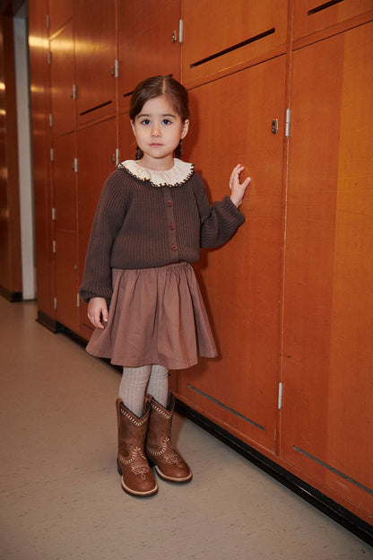 Copenhagen Colors - twill skirt - walnut brown