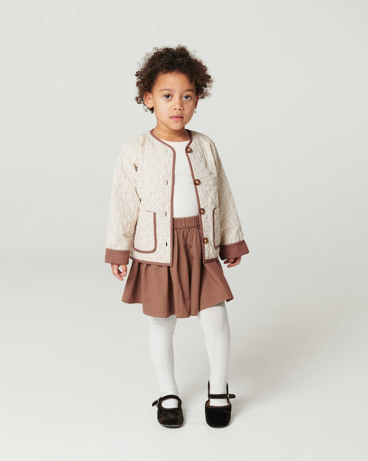 Copenhagen Colors - twill skirt - walnut brown