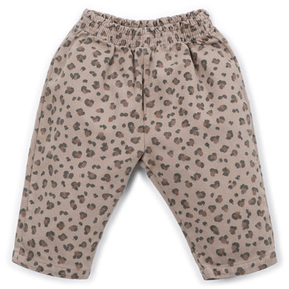 Play Up - printed twill trousers - animal print brown