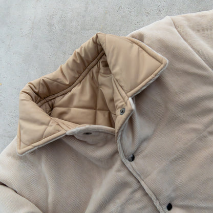 Two You Label - two in one ribbed jacket - oat