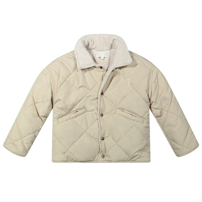 Two You Label - two in one ribbed jacket - oat