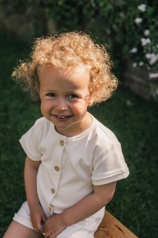 UAUA - jumpsuit short - crema