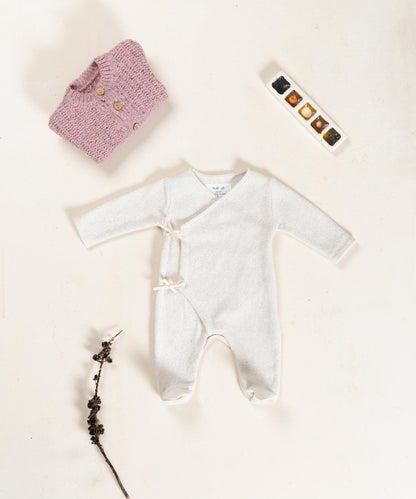 Play Up - newborn jumpsuit unisex - pencil offwhite