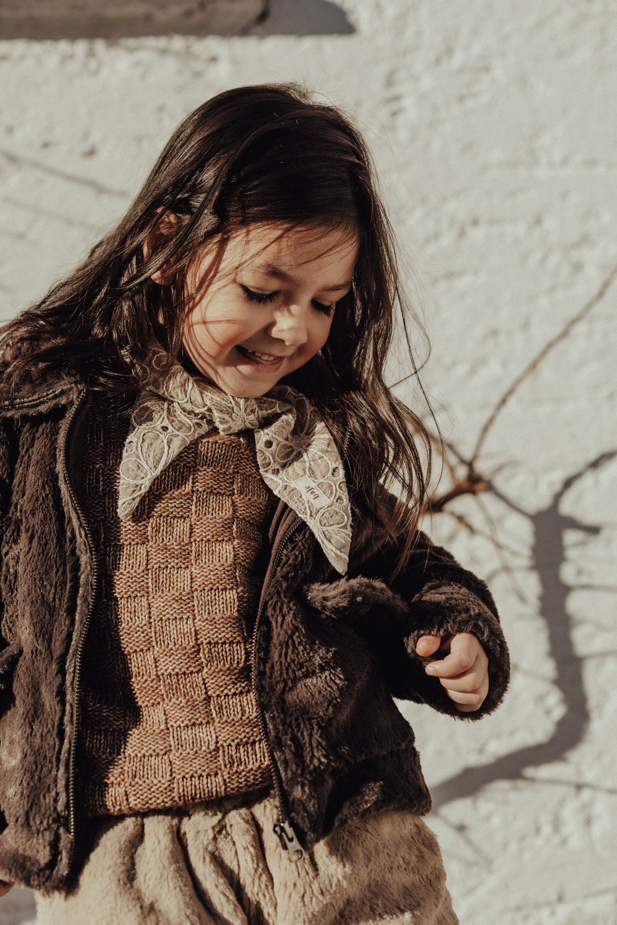 Baje Studio - sweater Veza - copper brown