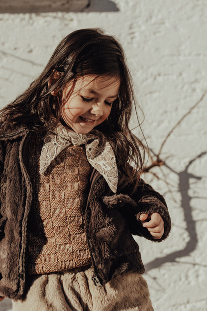 Baje Studio - sweater Veza - copper brown