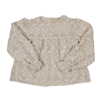 Two You Label - flower lace blouse Vienne - oat