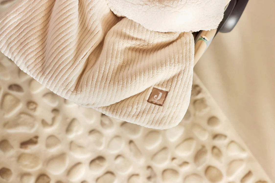 Jollein - voetenzak groep 0+ 3/5 punts gordel Cloudy Rib - Oatmeal