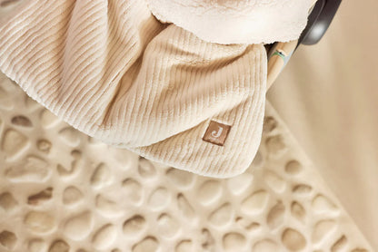 Jollein - voetenzak groep 0+ 3/5 punts gordel Cloudy Rib - Oatmeal