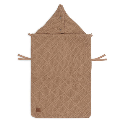 Voetenzak groep 0+ 3/5 punts Check Knit - Biscuit
