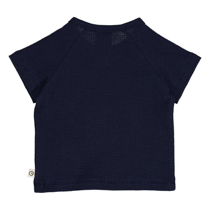 Waffle shirt raglan ~ night blue