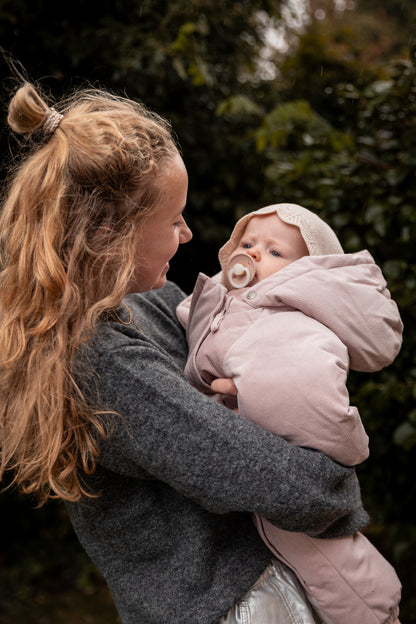 Wheat - puffer snowsuit baby Nallo - powder rose