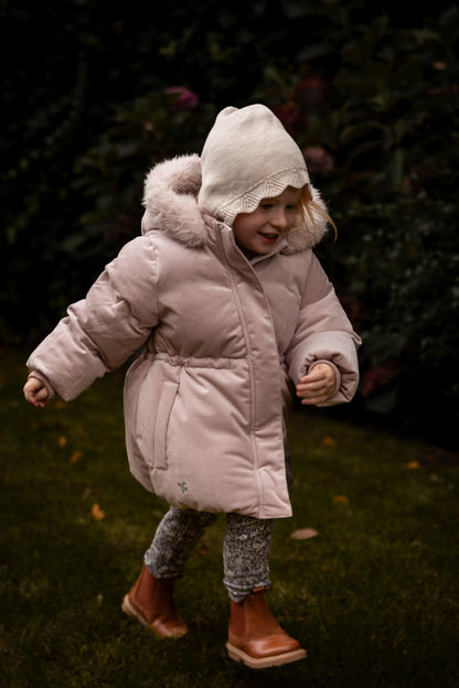 Wheat - puffer jack Lullu - rose powder