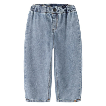 Lil'Atelier - wide jeans - medium blue denim