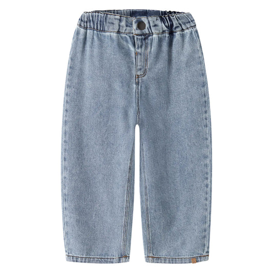 Lil'Atelier - wide jeans - medium blue denim