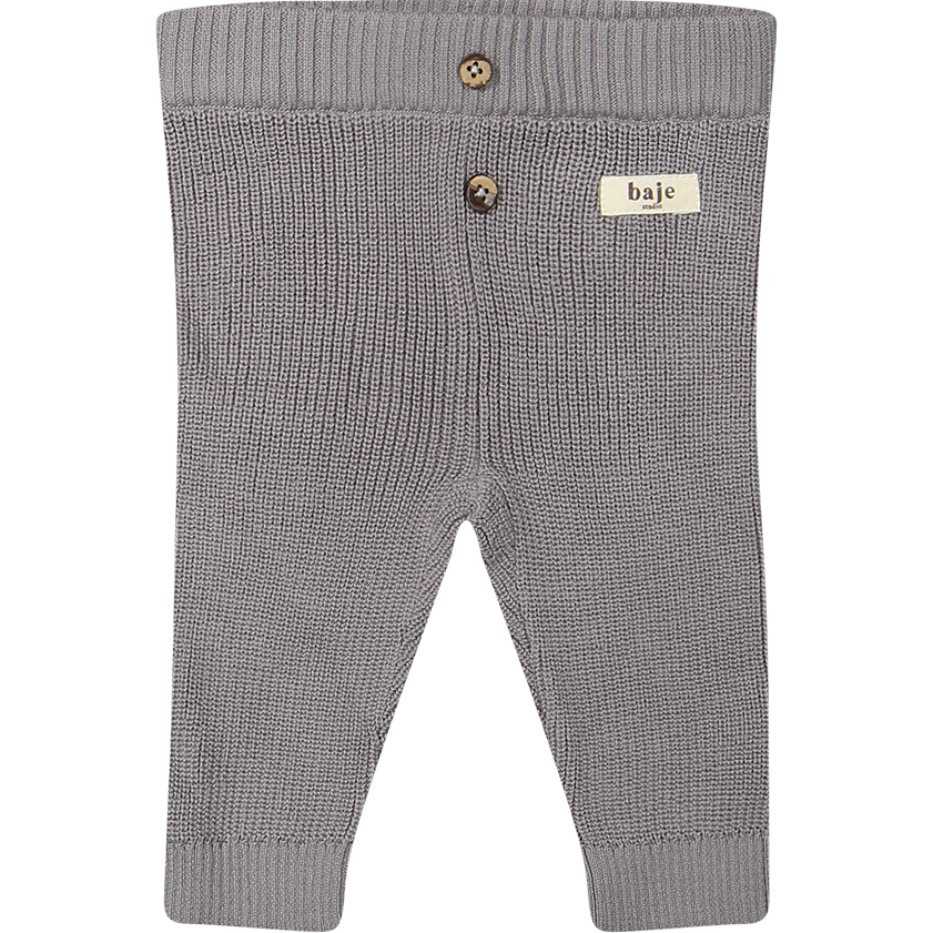 Baje Studio - knitted pants Wil - grey steel