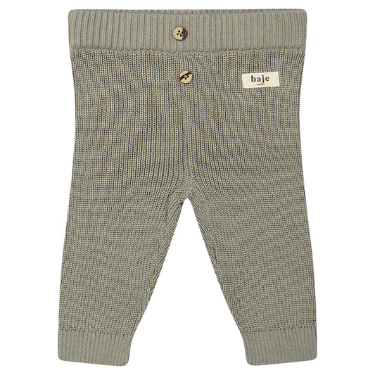 Baje Studio - knitted pants Wil - green moss