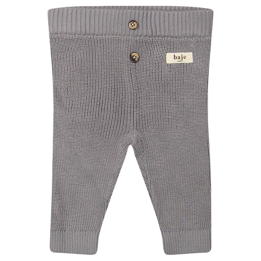 Baje Studio - knitted pants Wil - grey steel