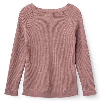 Copenhagen Colors - merino wool rib longsleeve - winter rose