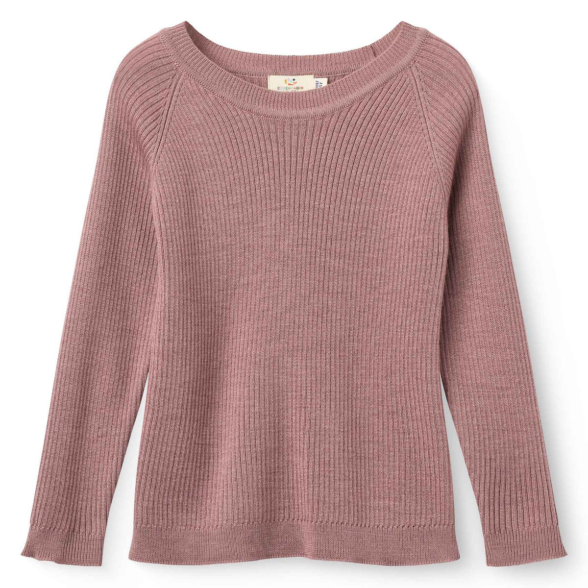 Copenhagen Colors - merino wool rib longsleeve - winter rose