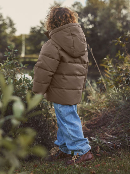Lil'Atelier - puffer jacket - dark earth brown