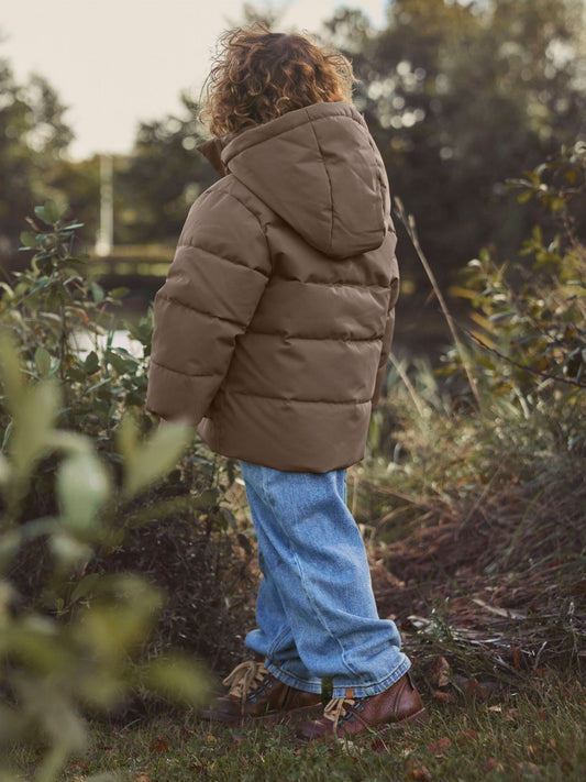 Lil'Atelier - puffer jacket - dark earth brown